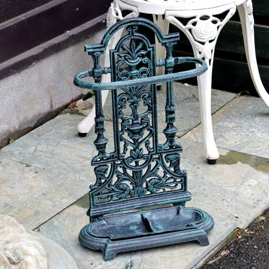 傘立て アンブレラスタンド アイアン 鋳物 グリーン