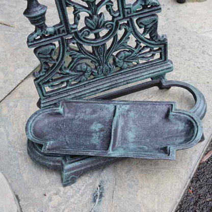 傘立て アンブレラスタンド アイアン 鋳物 グリーン