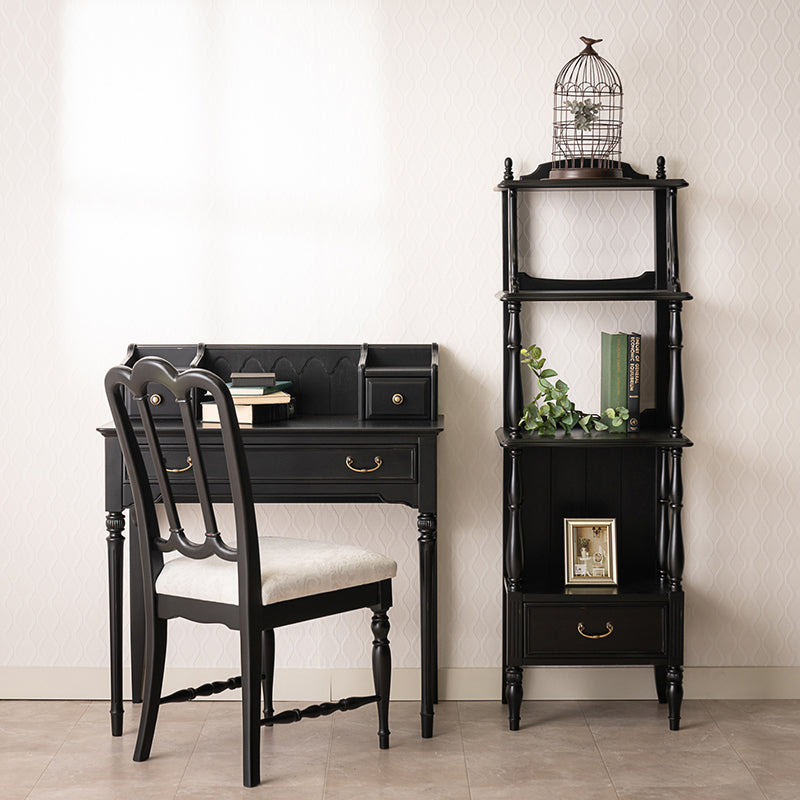 デスク W80 机 リビングデスク東海家具 NOIR ノワール デスク80 ブラック 378473