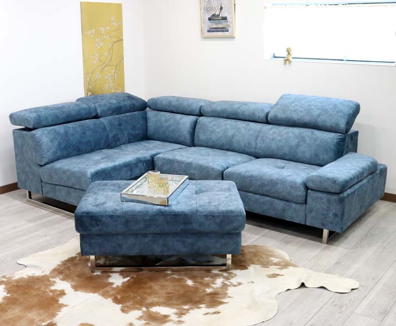 カウチソファ コーナーソファ オットマン スツール ハイバック ローバック ヘッドレスト スムーステック