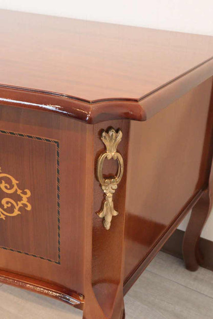 イタリア テレビボード 170cm ローボード 猫脚 象嵌 DOGI 4308