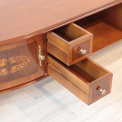 イタリア テレビボード 170cm ローボード 猫脚 象嵌 DOGI 4308