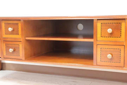 イタリア テレビボード 170cm ローボード 猫脚 象嵌 DOGI 4308