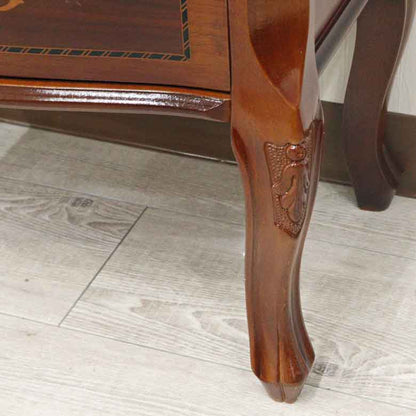 イタリア ローキャビネット サイドボード 猫脚 象嵌 DOGI 4316