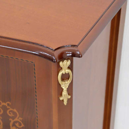 イタリア ローキャビネット サイドボード 猫脚 象嵌 DOGI 4316