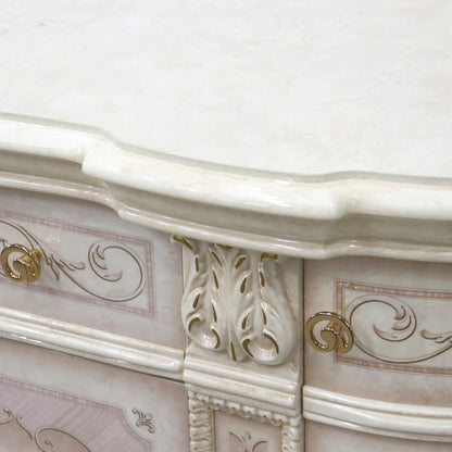 サルタレッリ ヴェルサイユ 4ドア キャビネット アイボリー 扉 カップボード