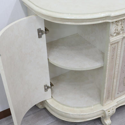 サルタレッリ ヴェルサイユ 3ドア キャビネット アイボリー 扉 カップボード