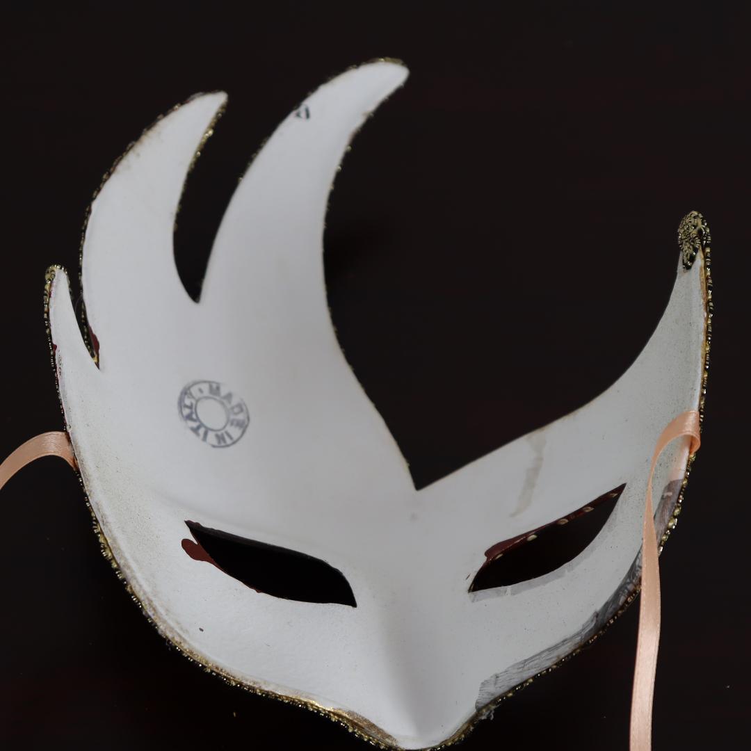 ベネチアンマスク カーニバルマスク 仮面 ハーフ チーニョ ブラウン