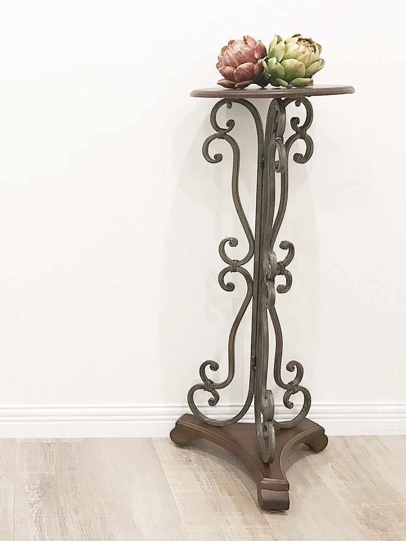 アイアンラック フラワースタンドＭ 花台 サイドテーブル ロートアイアン FM-5-M