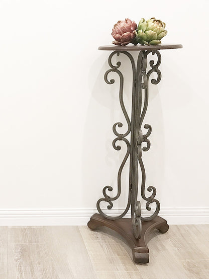 アイアンラック フラワースタンドＭ 花台 サイドテーブル ロートアイアン FM-5-M