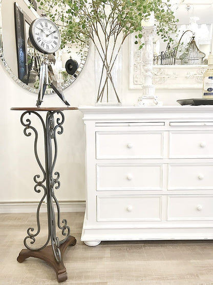 アイアンラック フラワースタンドＭ 花台 サイドテーブル ロートアイアン FM-5-M