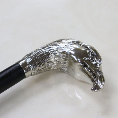 シューホーン 靴ベラ 69cm シルバー べっ甲調 鷲 イタリア製