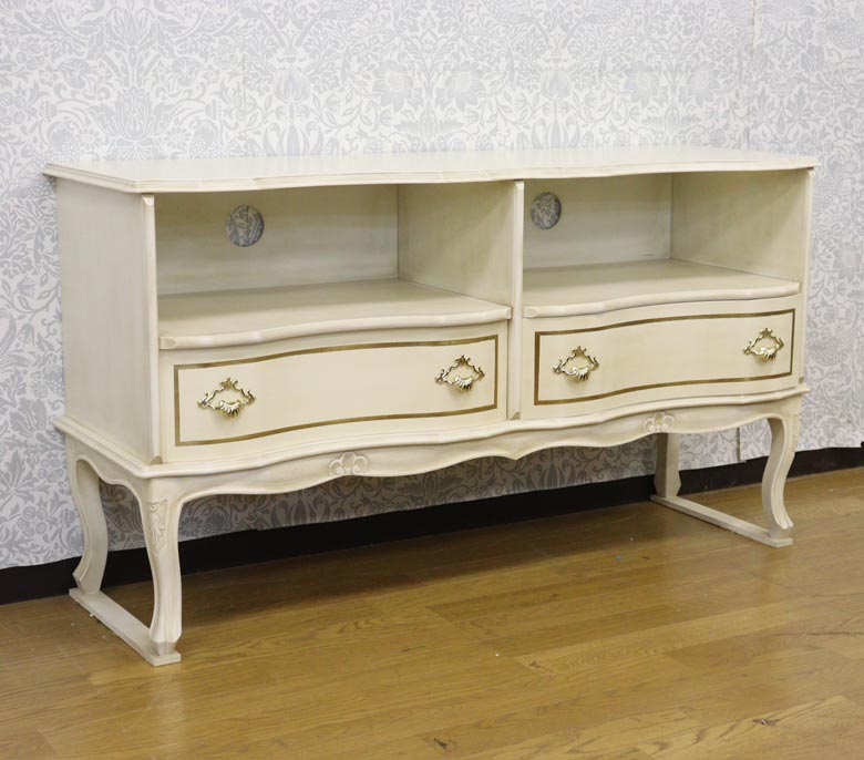 イタリア テレビボード 110cm ローキャビネット ホワイト 539/LQ