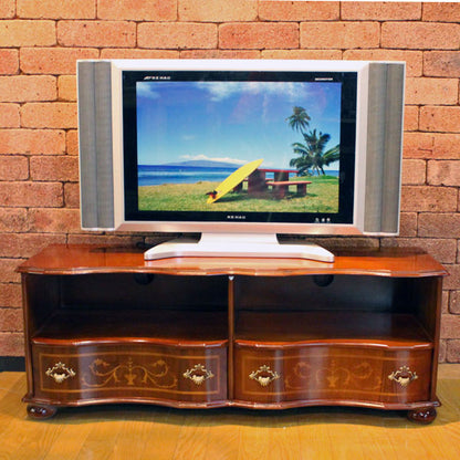 テレビ台 ローボード イタリア 象嵌  110cm 丸脚 538