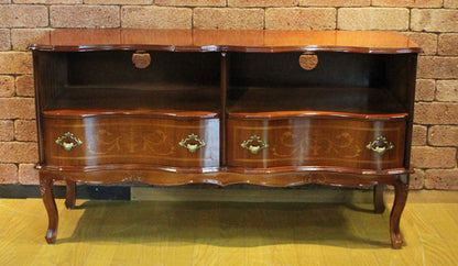 テレビ台 ローボード イタリア 象嵌  110cm 猫脚 538G