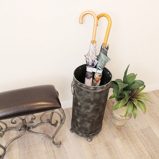 傘立て アンブレラスタンド 円形 おしゃれ アイアン レトロ