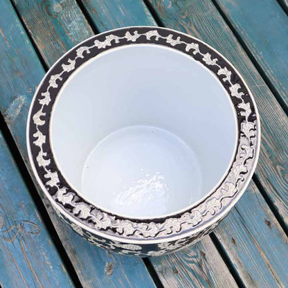 水鉢 大型 黒蓮 特大 13号 火鉢 鉢カバー 洋蓮 ロータス