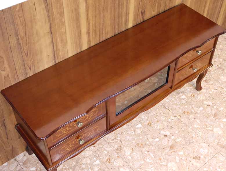 イタリア テレビボード 120cm 象嵌 ローキャビネット 576G
