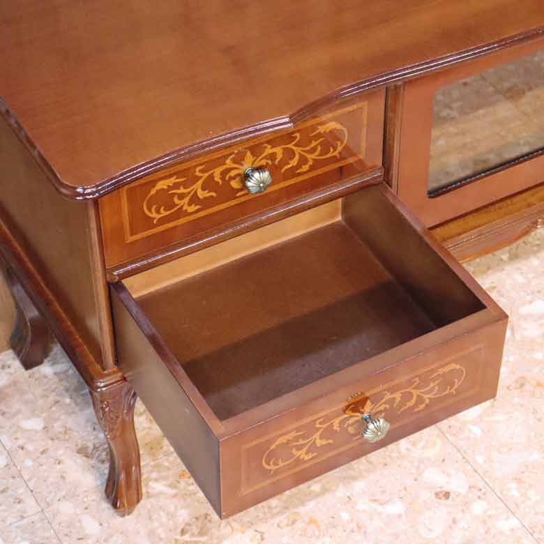 イタリア テレビボード 120cm 象嵌 ローキャビネット 576G