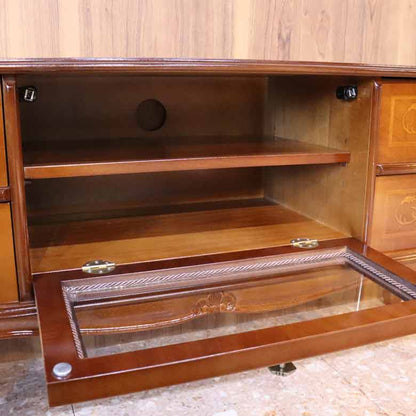 イタリア テレビボード 120cm 象嵌 ローキャビネット 576G