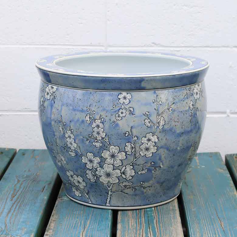 水鉢 大型 白梅 特大 13号 火鉢 鉢カバー