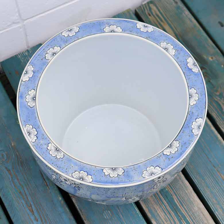 水鉢 大型 白梅 特大 13号 火鉢 鉢カバー