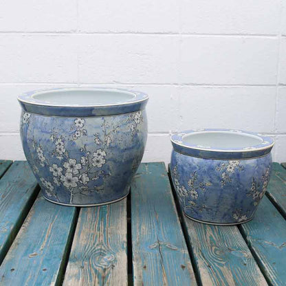 水鉢 大型 白梅 特大 13号 火鉢 鉢カバー