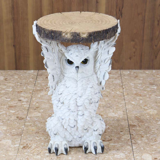 アニマルサイドテーブル フクロウ オウル フラワースタンド かわいい リアル