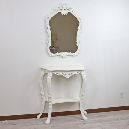 イタリア 壁掛け ミラー ホワイト 鏡 DIBIASE 84W