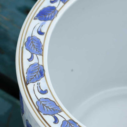 水鉢 大型 藍花 大 10号 火鉢 鉢カバー プランターカバー