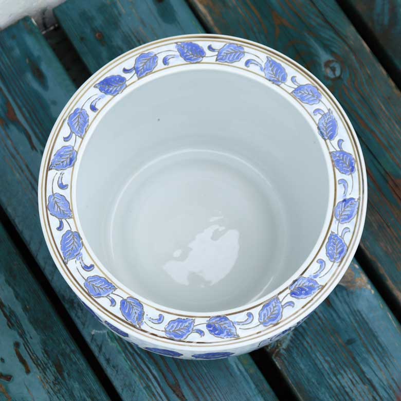 水鉢 大型 藍花 大 10号 火鉢 鉢カバー プランターカバー