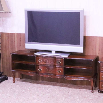 テレビ台 ローボード イタリア 象嵌  158cm 猫脚 596G