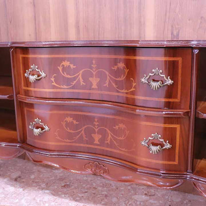 テレビ台 ローボード イタリア 象嵌  158cm 猫脚 596G