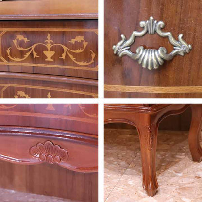 テレビ台 ローボード イタリア 象嵌  158cm 猫脚 596G