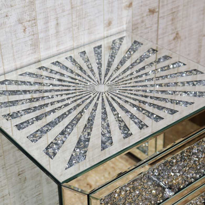 ミラー家具 5段チェスト ディスプレイスタンド サイドテーブル C5