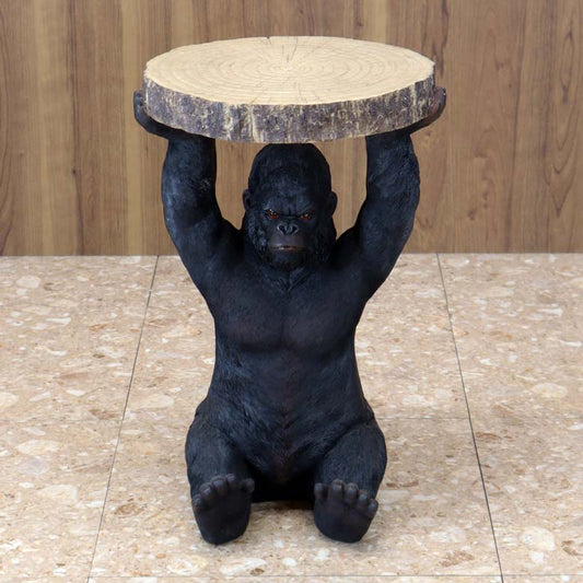 アニマルサイドテーブル ゴリラ フラワースタンド かわいい リアル