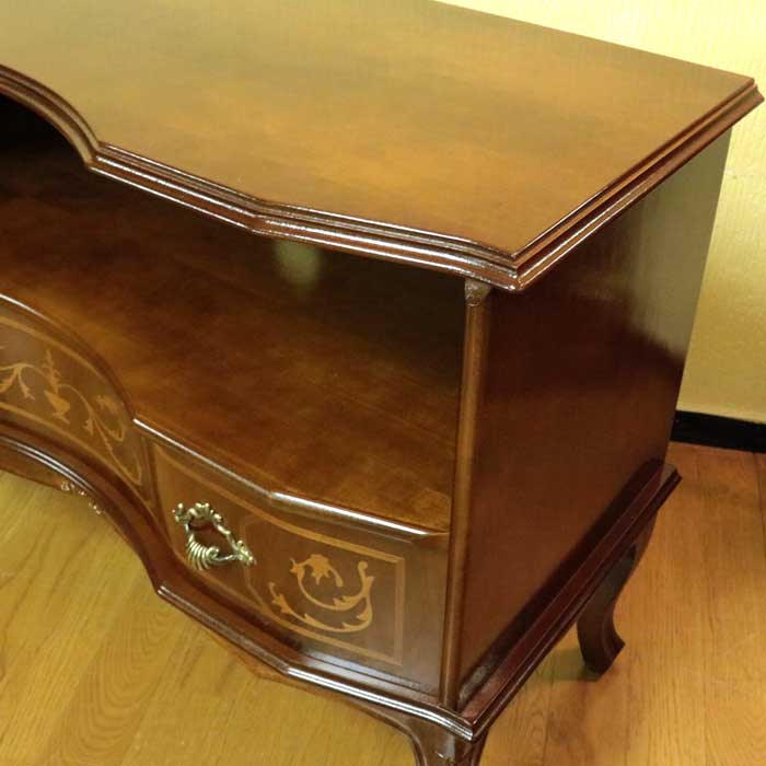 テレビ台 ローボード イタリア 象嵌  87cm 猫脚 032V