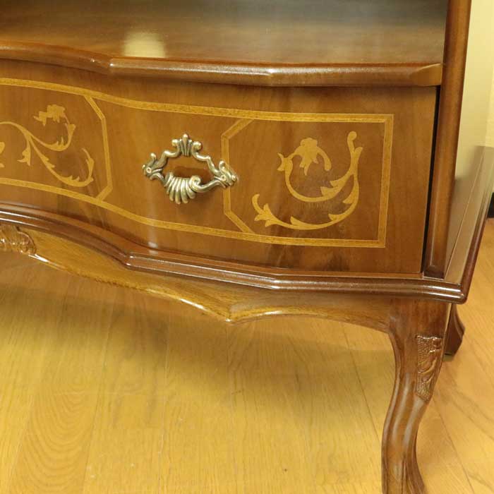 テレビ台 ローボード イタリア 象嵌  87cm 猫脚 032V