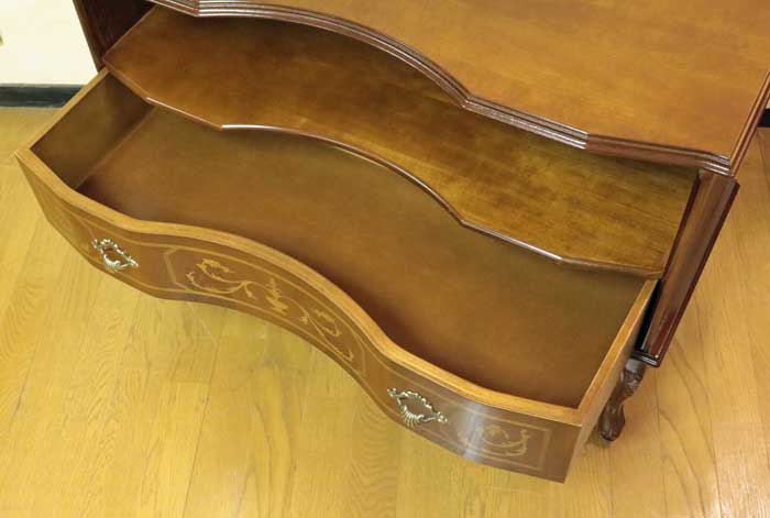 テレビ台 ローボード イタリア 象嵌  87cm 猫脚 032V