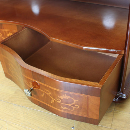 テレビ台 ローボード イタリア 象嵌  87cm 丸脚 903