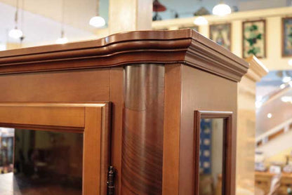 イタリア ガラスキャビネット 完成品 キャビネット 象嵌 3120