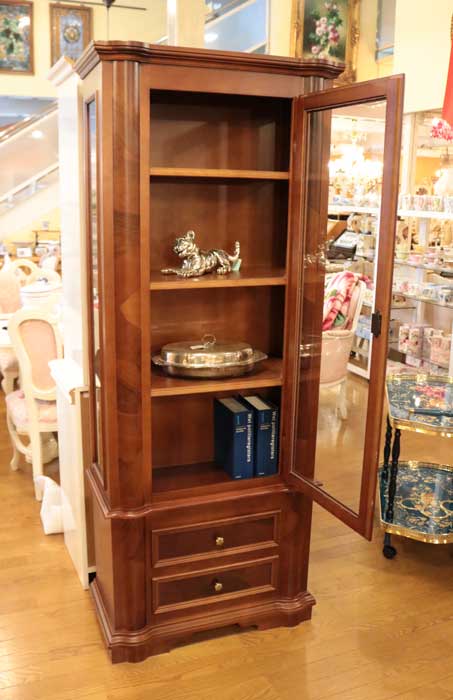 イタリア ガラスキャビネット 完成品 キャビネット 象嵌 3120