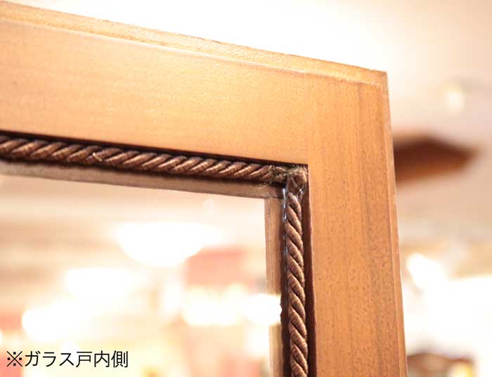 イタリア ガラスキャビネット 完成品 キャビネット 象嵌 3120