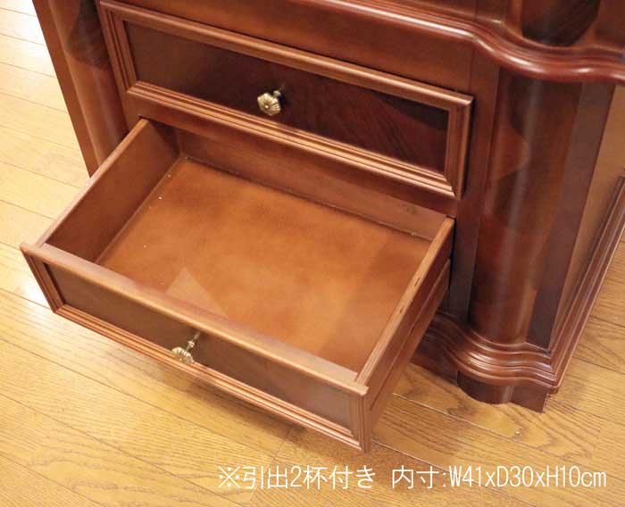 イタリア ガラスキャビネット 完成品 キャビネット 象嵌 3120