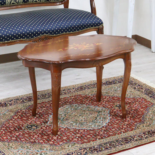 イタリア リビングテーブル 78cm センターテーブル 象嵌 680