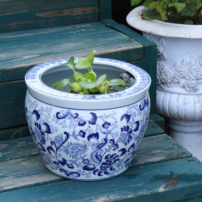 水鉢 大型 ひまわり 白 大 10号 火鉢 鉢カバー プランターカバー 向日葵