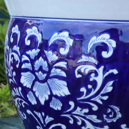 水鉢 大型 ひまわり 青 特大 13号 火鉢 鉢カバー 向日葵