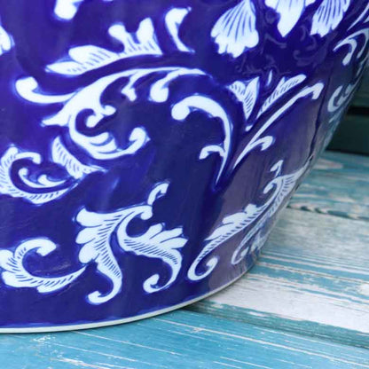 水鉢 大型 ひまわり 青 特大 13号 火鉢 鉢カバー 向日葵