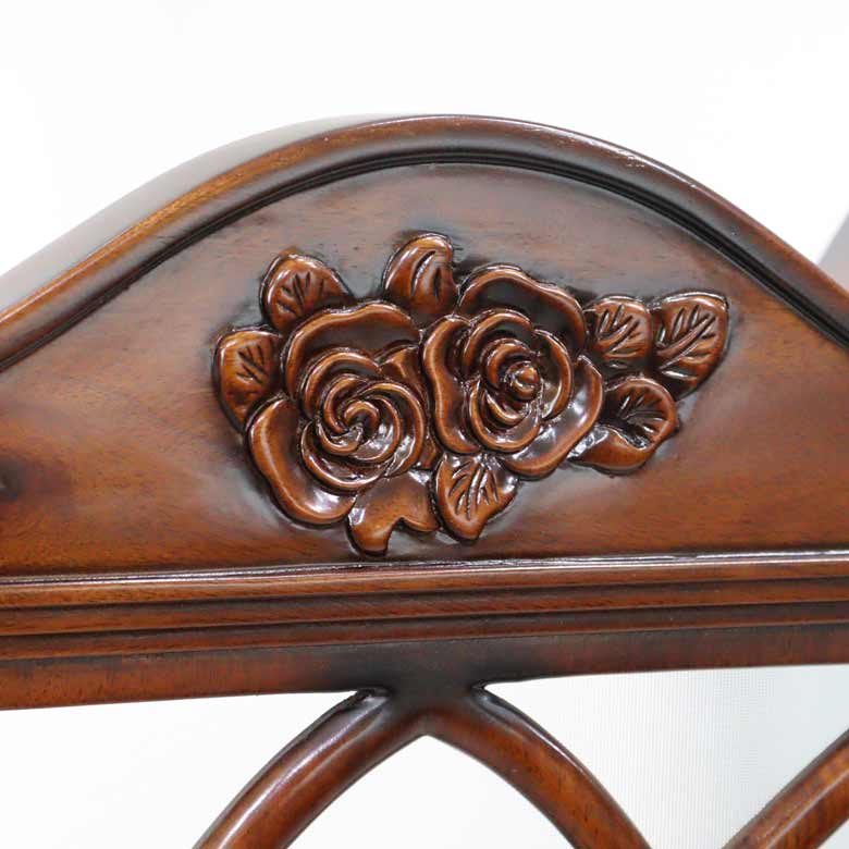 スクリーン 3連 木製 衝立 マホガニー 木製 完成品