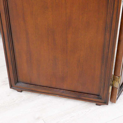 スクリーン 3連 木製 衝立 マホガニー 木製 完成品